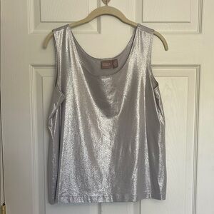 Chico’s Silver Sleeveless tank Top